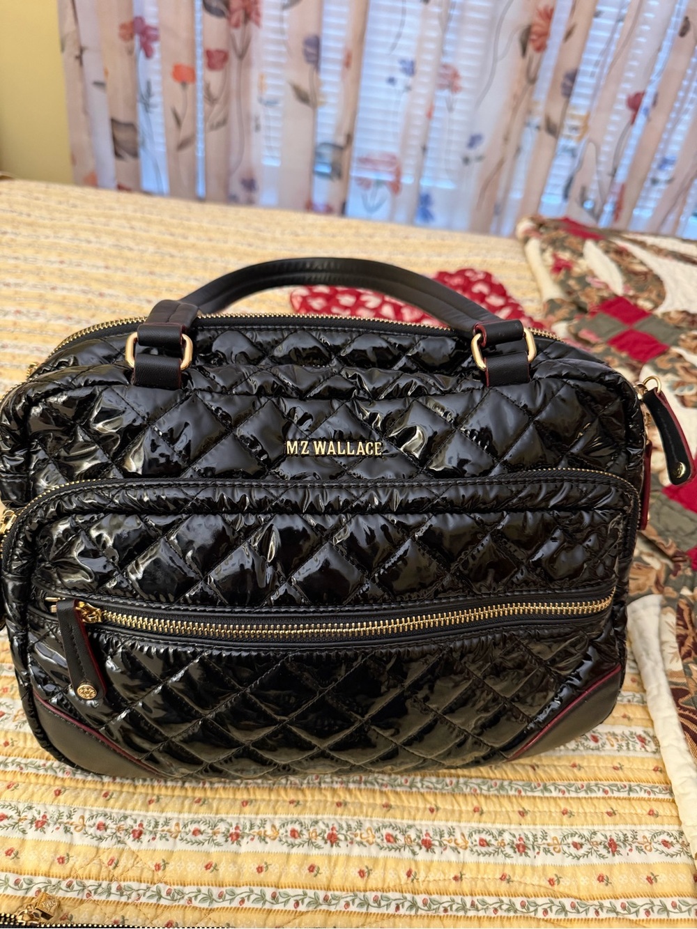 MZ Wallace original Crosby leather and lacquer bag